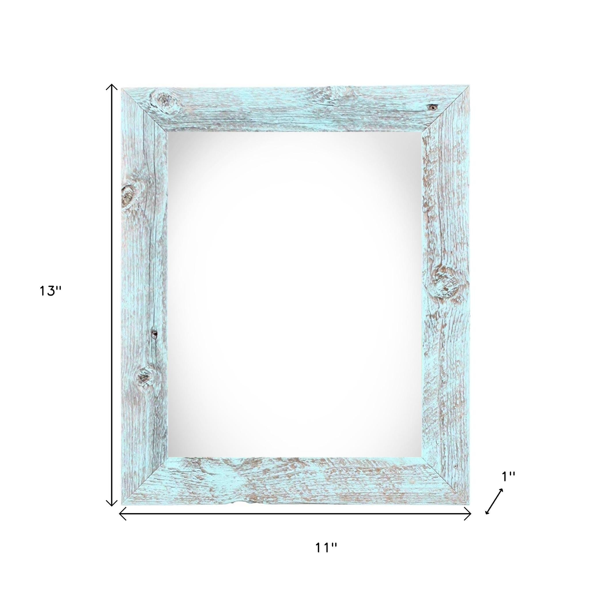 8" x 10" Blue Solid Wood Tabletop Picture Frame