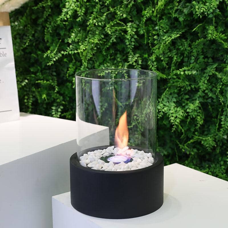 JHY DESIGN Extra Large Portable Tabletop Fire Bowl 22x28cm – Bio Ethanol, Ventless, Indoor/Outdoor