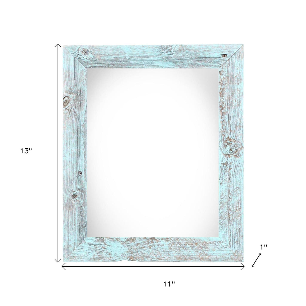 8" x 10" Blue Solid Wood Tabletop Picture Frame