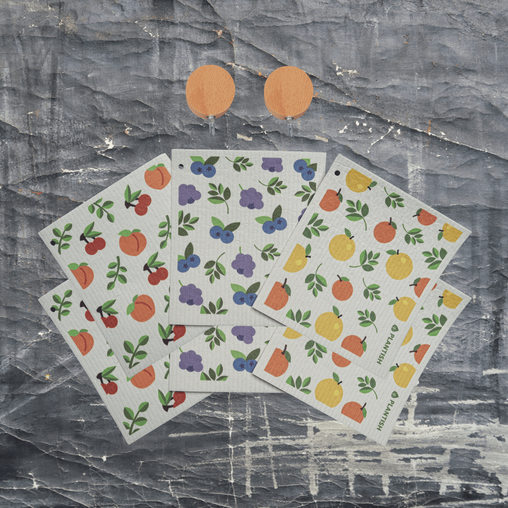Fruity Cuties - Swedish Sponge Cloth Set + Hook